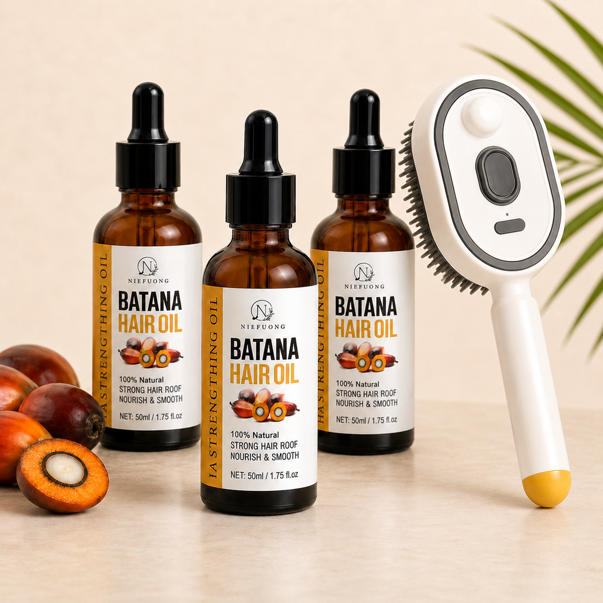 3-in-1 Mist Hair Brush โ Smooth Frizz, Knots & Dry-Looking Hair Fast