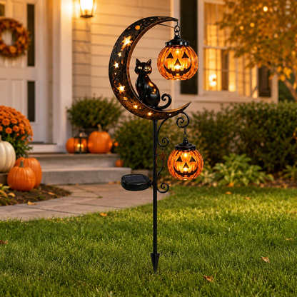 🎃 Halloween Early Bird Sale | 49% OFF Pumpkin Moon Garden Stake Light