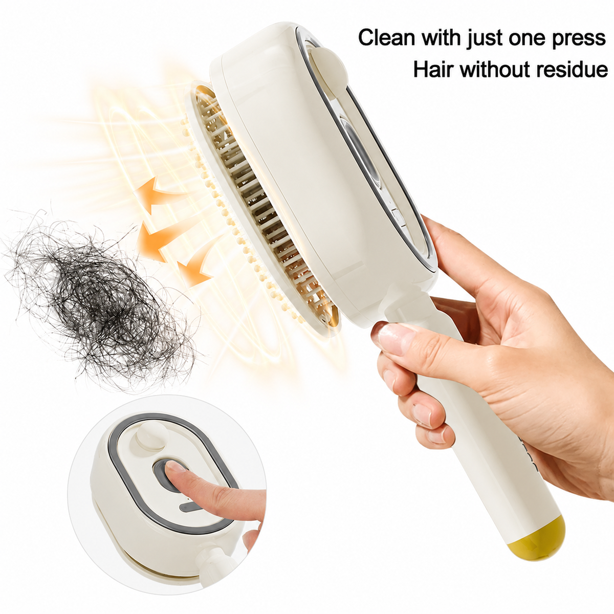 3-in-1 Mist Hair Brush – Smooth Frizz, Knots & Dry-Looking Hair Fast