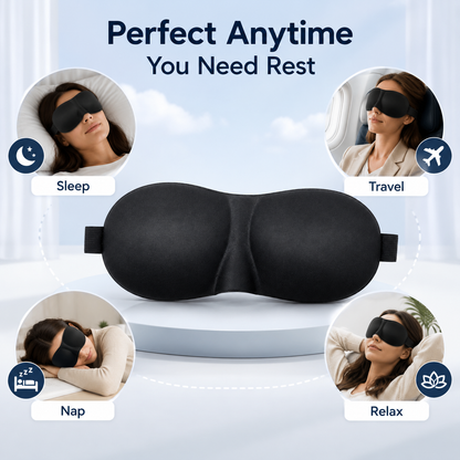 3D Contoured Blackout Sleep Mask