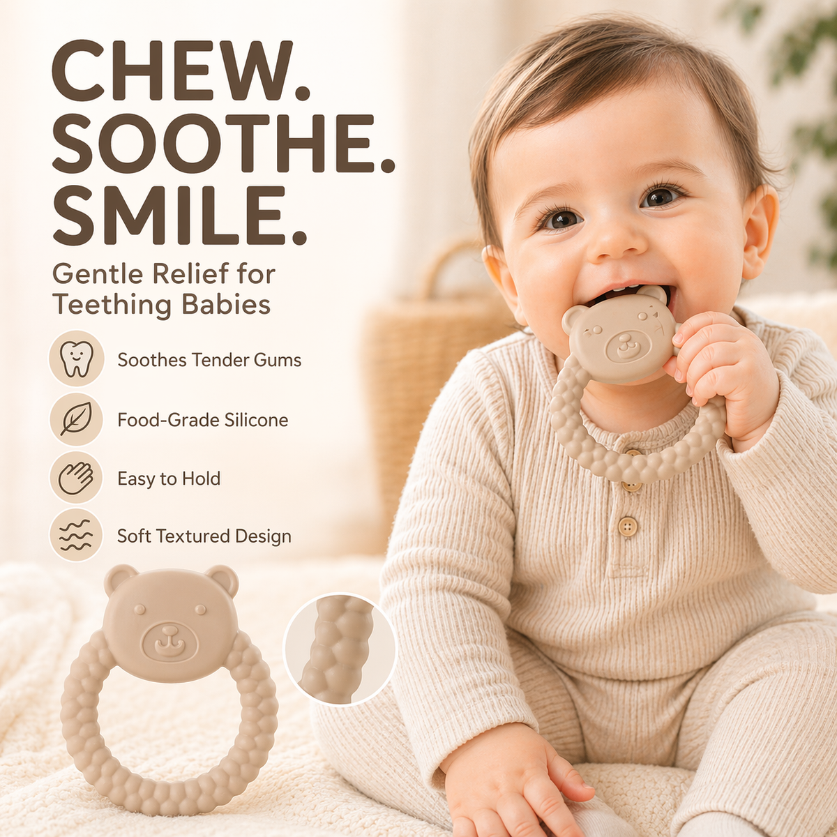 Baby Teether-Soothe Every Bite, Calm Every Cry