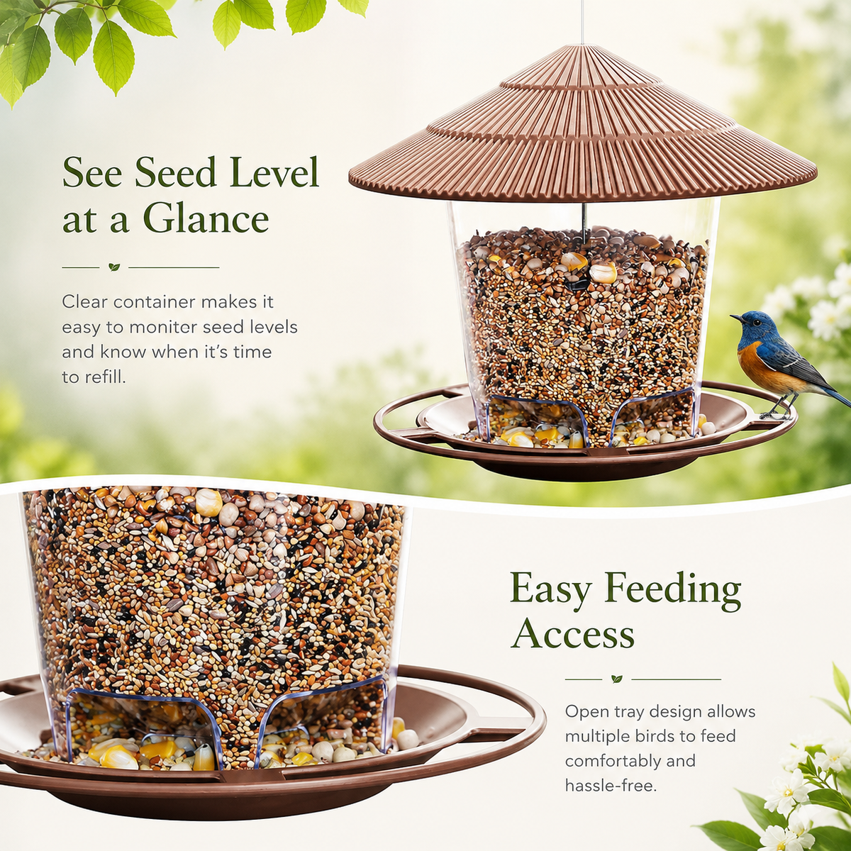 Bring Life, Color & Song to Your Backyard - the Pagoda Hanging Bird Feeder