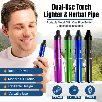 Deluxe Pipe Lighter Set for Men