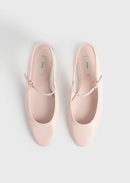 Slingback naplack mary janes flamingo
