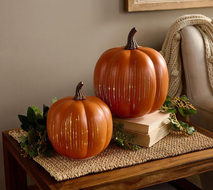 👻Halloween Sale 49% OFF👻Valerie's Starry Harvest Pumpkin: Limited Edition with Starry Night Design & Celestial Light Show