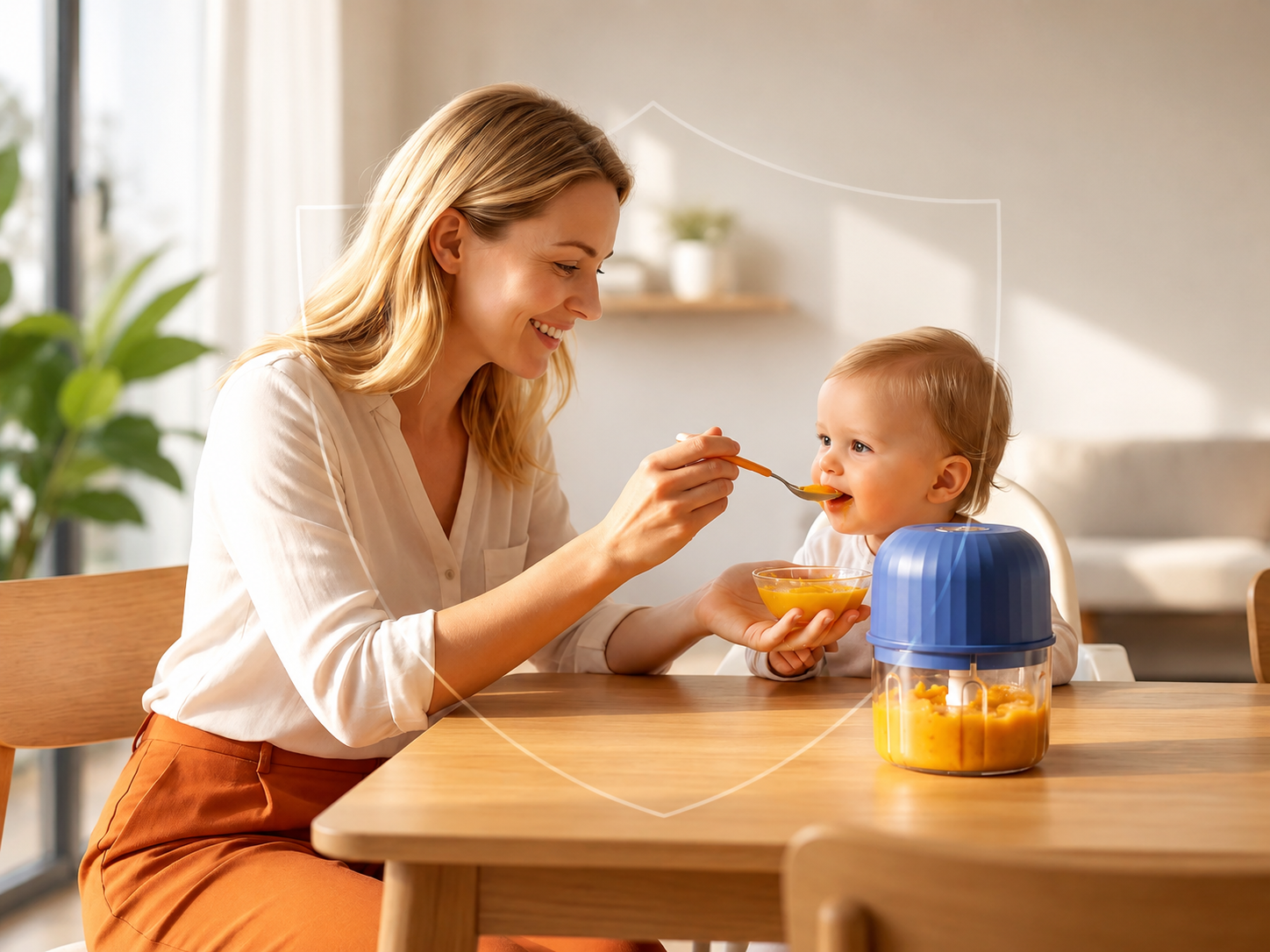 Family-safe food prep with food chopper
